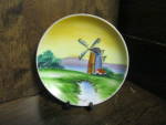 Vintage Occupied Japan Windmill Miniture Plate