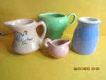Vintage Stoneware Miniture Creamers & Jug Set